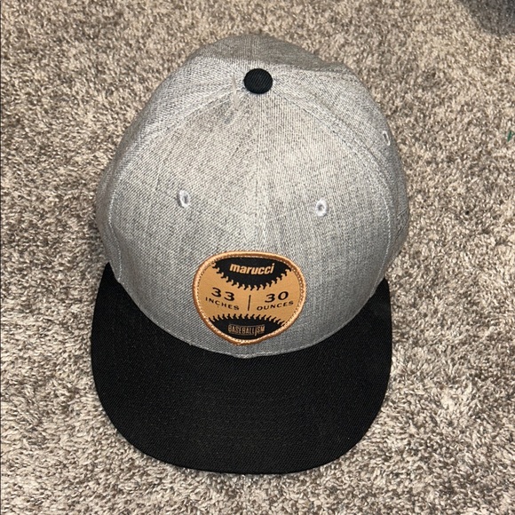 Baseballism x Marucci Limited Edition HatSize 7 3/8Gray/Black Fitted Cap